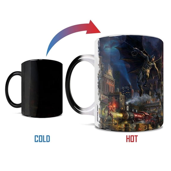 DC Comics (Justice League Showdown at Gotham City Pier) Morphing Mugs® Heat-Sensitive Mug MMUG1087