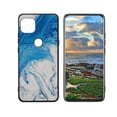 thumbnail image 1 of Compatible with Motorola G 5G Phone Case, Blue Marble 50 Case Men Women, Flexible Silicone Shockproof Case for Motorola G 5G, 1 of 1