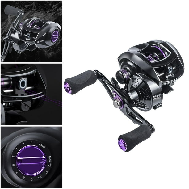 Xuanheng Baitcasting Reel 7.2:1 Gear Ratio Baitcaster Fishing Reel Max 17.6lbs 7 Right-Handed Other Right-Handed