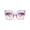 Purple, variant on FEISEDY Retro Overesized Cat Eye Sunglasses Women Men Square Cateye UV400 Sunglasses B2629