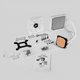 thumbnail image 3 of Enfriamiento Liquido XTREME PC GAMING Aqua Force 120mm ARGB 800-2200 RPM Blanco, 3 of 6