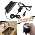 thumbnail image 2 of 110V Dual Port US Plug Garbage Disposal Air Switch Unit Assembly Push Button Sink Top Switch Household Food Waste Processor Kitchen Garbage Disposal Crusher Black, 2 of 11
