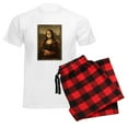 thumbnail image 6 of CafePress - Pandemic Mona Lisa Pajamas - Men's Light Loose Fit Cotton Pajama Set, 6 of 7
