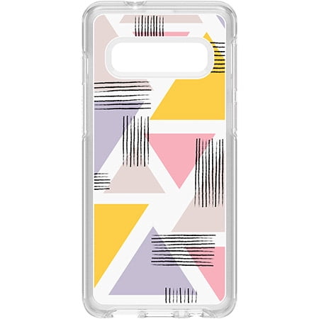 OtterBox Symmetry Series Clear Drop Protection Rubber Case for Samsung Galaxy S10 - Love Triangle