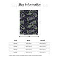 thumbnail image 4 of Throw Blanket for Couch Sofa and Bed, green Space Pattern white Super Soft Plush Throw Blanket, Fuzzy Cuteness Comfy Warm Washable Flannel Blanket & Throws for All Season 60"x50", 4 of 5