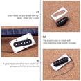 thumbnail image 2 of CIMAXIC Anneau de Conversion pour Guitare Électrique Housse de Protection pour Micro (Argent), 3.61"X1.8"X0.1", 2 of 5