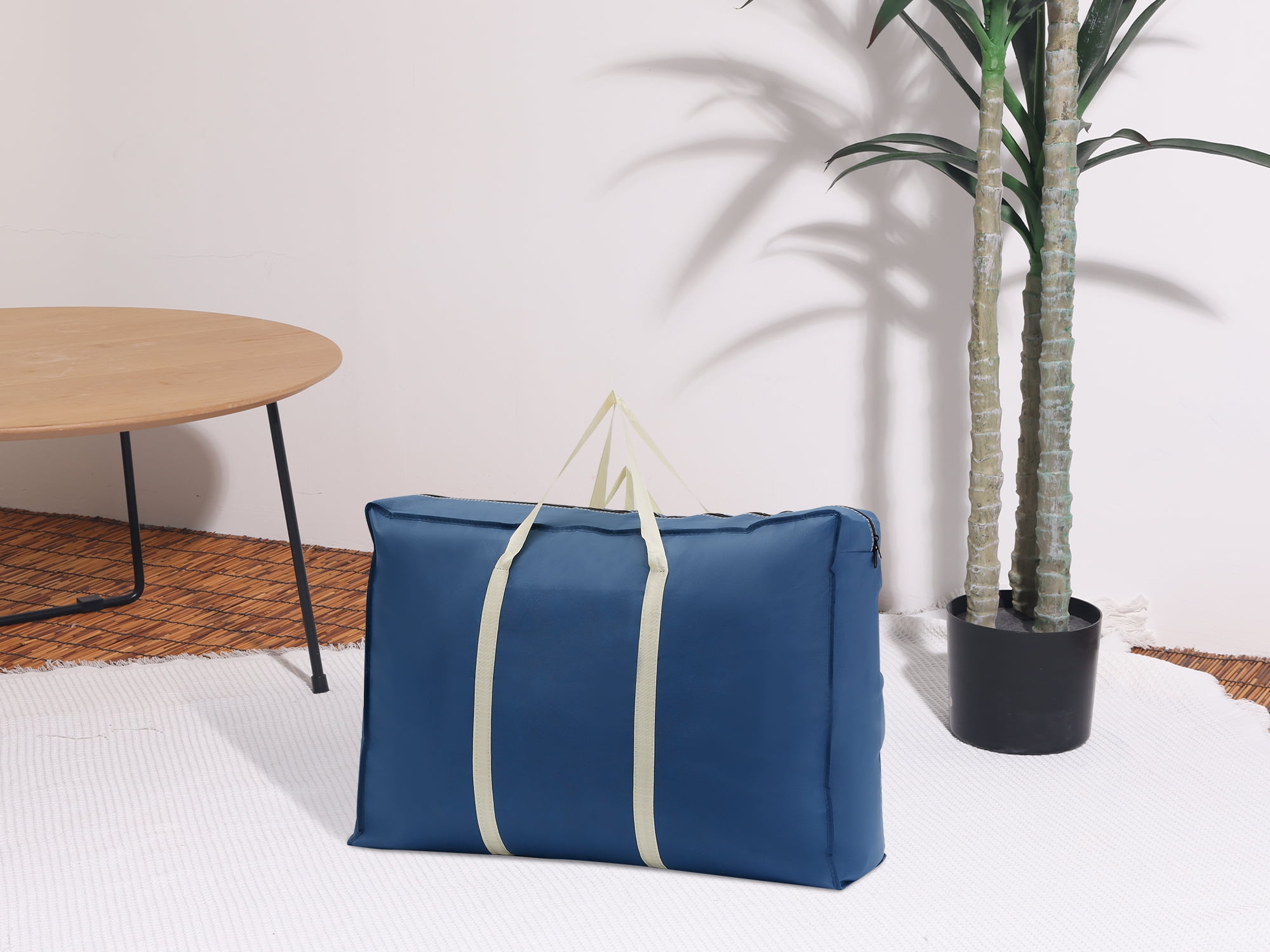Unique Bargains 1 Pack Clothes Storage Bags Moving Bags Navy Blue 31*22*10in