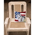 thumbnail image 2 of Carolines Treasures BB9638PW1818 Alaskan Malamute Patriotic Fabric Decorative Pillow  18H x18W multicolor, 2 of 2
