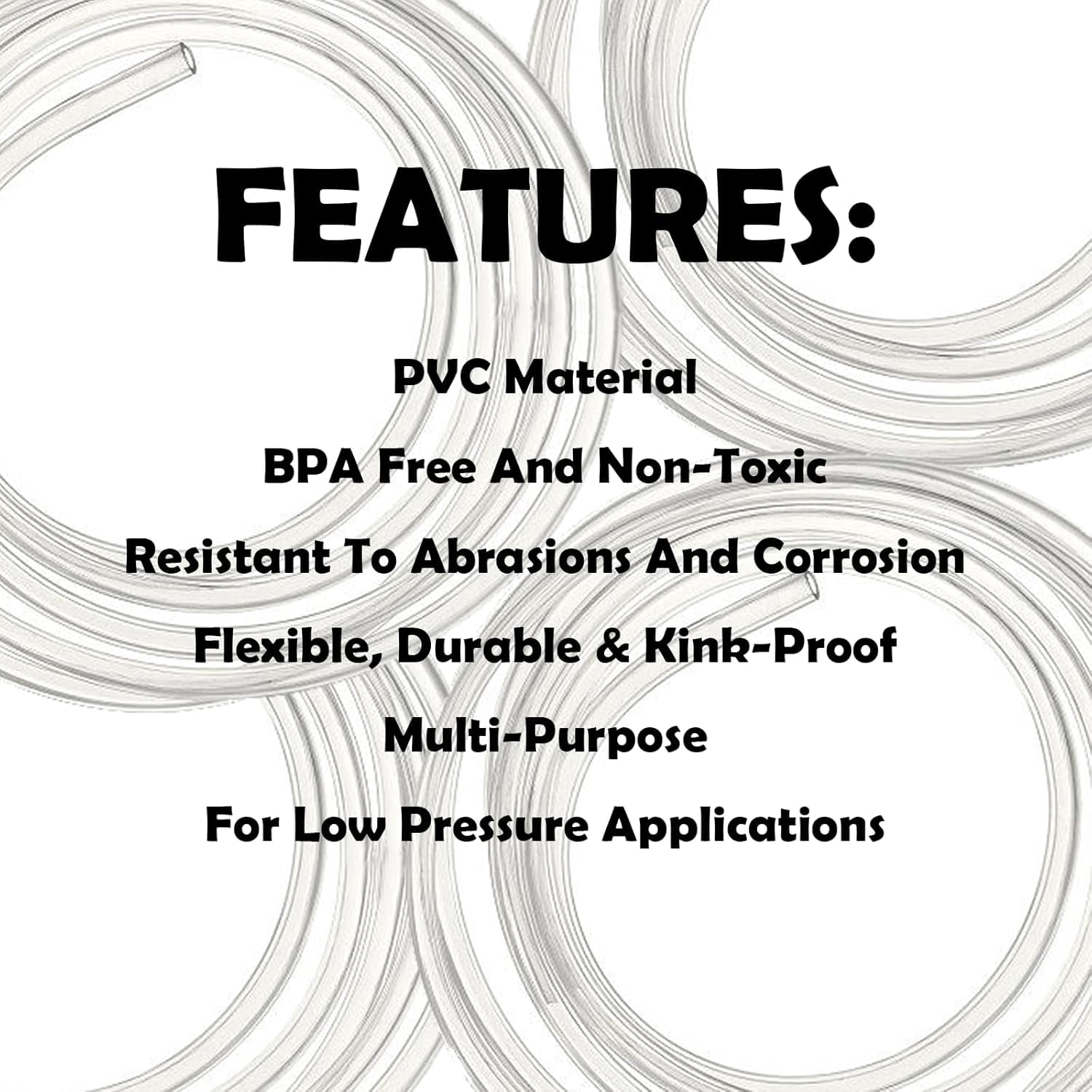MKEUDQ-20 Feet PVC- 1/4" ID Clear Vinyl Tubing Food Grade Multipurpose Tube for Beer Line, Kegerator, Wine Making, Aquaponics, Air Hose