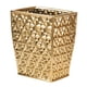 thumbnail image 1 of Cubo de basura RXLVCKY cuadrado de cerámica dorada para cocina y baño, 1 of 7