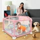 thumbnail image 5 of Parque infantil para bebés, valla para bebés con malla transpirable, corralito con estera para bebés y niños pequeños, parque infantil acolchado para uso en interiores y exteriores, 5 of 7