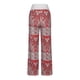 thumbnail image 5 of ICHUANYI Clearance Women's Spring/Summer High Waist Pants Printed Fashion Flower Print Waist Wide Leg Pants(Red, XXL) ICHUANYI WER2023081006652, 5 of 6