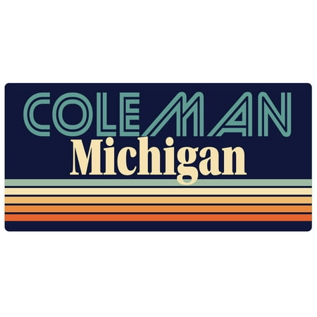 

Coleman Michigan 5 x 2.5-Inch Fridge Magnet Retro Design