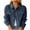 Blue, variant on Fayshow0 Womens Jean Jackets Lightweight Clearance under $10 Women Fashion Casual Pockets Long Sleeve Tops Jacket Outwear,Blue M