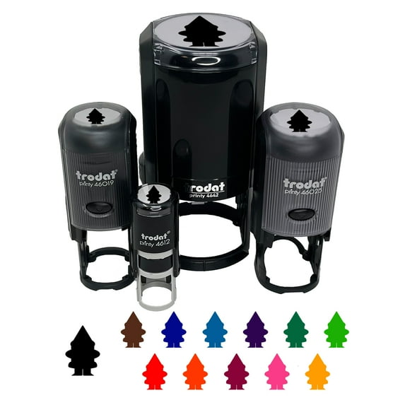 Gnome Solid Self-Inking Rubber Stamp Ink Stamper - Yellow Ink - Mini 1/2 Inch