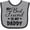 Heather and Black, variant on Inktastic My Best Friend is My Daddy with Hearts Boys or Girls Baby Bib