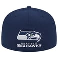 thumbnail image 4 of Men's New Era College Navy Seattle Seahawks Ransom 59FIFTY Fitted Hat, 4 of 5
