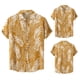 thumbnail image 1 of Camisas Manga Larga Hombre Camisa de Fashion Casual Top de gran tamaño solapa de manga corta Button Fashion Camisa impresa Camisa suave Casual (Yellow, XXL), 1 of 6