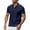 Navy, variant on Men's Polo Shirts With Collar Big And Tall Under $10 Summertime Mesh Casual Loose Button Lapel Short Sleeve