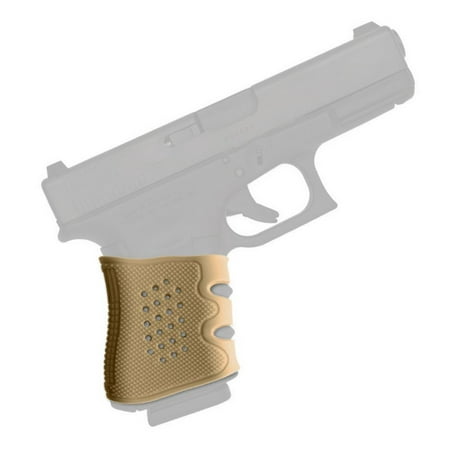 Glock Grip Sleeve - The Ultimate Silicone Rubber Sleeve (DESERT SAND) - Fits Glock Models 17 / 19 / 20 / 21 / 22 / 23 / 31 / 32 / 37 /