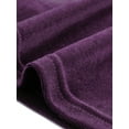 thumbnail image 5 of INSPIRE CHIC Velvet Top for Women's Stand Collar Long Sleeve Elegant Casual Blouse L Purple, 5 of 5
