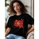 thumbnail image 2 of Camiseta de mujer, camisetas de manga corta, tops casuales, camiseta de cuello redondo "Todo está bien" para mujer, 2 of 8