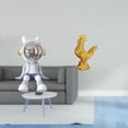 thumbnail image 2 of Figura de escritorio,Estante con estatua de astronauta para decoración de oficina y hogar,Escultura de pollo,Escultura de pollo,decoración del hogar,figura de gallo,Figura decorativa de, 2 of 8
