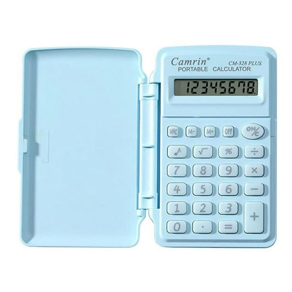 Lulshou Mini Flip Counter Scientific Calculator with Button Battery, Assorted Colors