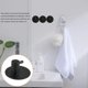 thumbnail image 4 of Ounissouiy Gancho para abrigos de acero inoxidable, 4 Uds., gancho de pared autoadhesivo negro, gancho para toallas de baño, soporte de pared, sombrero, Almacenamiento y organización del hogar Ounissouiy HA001538-00B, 4 of 6