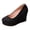 Black, variant on Platform Wedge High Heels Dressy Shoes for Women 2026 Spring Fall Fashion Casual Solid Color Suede Pointed Closed Toe Chunky Heeled Slip on Dress Pumps Business Office Footwear Red Size 7.5