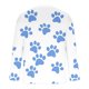 thumbnail image 5 of Ceisia Men's Colorful Glitter Paw Print T-Shirt | Slim Long-Sleeve Crewneck Casual Top Gift, 5 of 5