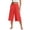 BE37_Red, variant on Lumtrix Women Wide Leg Linen Pants Flowy Palazzo Elastic Waist Capri Pants with Pockets Summer Beach Vacation Trousers Army Green M