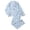 Sky Blue-b, variant on Pajama Set 2 Piece Lounge Wear for Women Button Down Long Sleeve Heart Print Pjs Set Women'S Pajama Sets