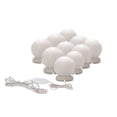 thumbnail image 2 of QTOCIO Led Mirror String Light Bulbs Headlights USB Charging Dimmable Lamp Bathroom, 2 of 9