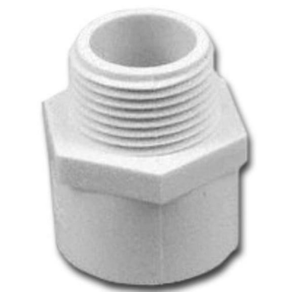 Genova Products PVC Pipe Adapter Slip x MIP - 2-1/2 In, SCH 40