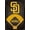 Black Framed Version, variant on MLB San Diego Padres - Logo Wall Poster with Wooden Magnetic Frame, 22.375" x 34"