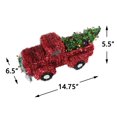 thumbnail image 3 of Christmas tinsel table top truck, 3 of 6