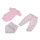 thumbnail image 4 of Conjunto de Ropa de Cuello Y Pantalones con Estampado de 3 Uds para Reborn de 22 Pulgadas Yotijar Reborn Doll Outfit, 4 of 10
