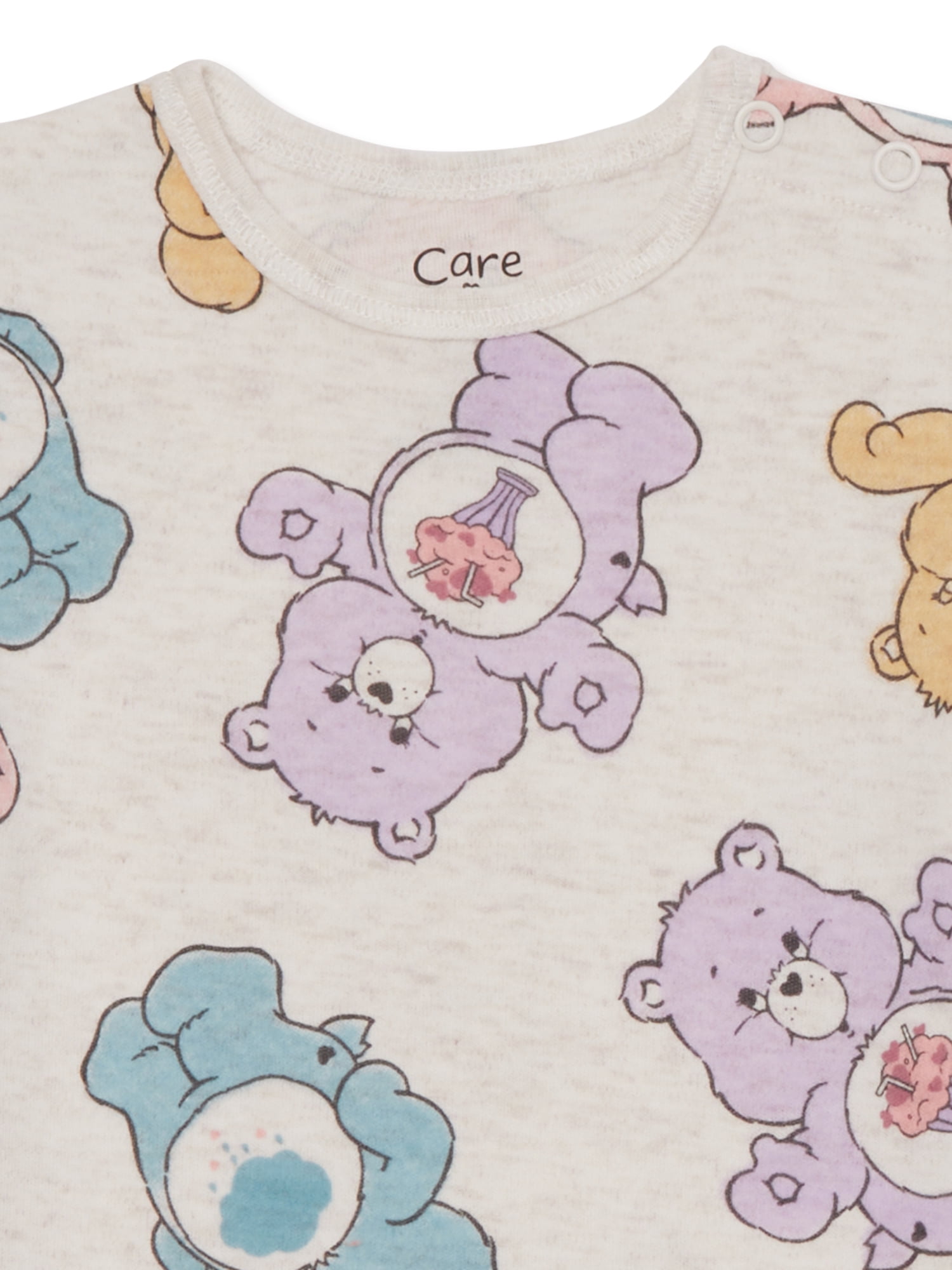 Care Bears Baby Bodysuits with Short Sleeves, 2-Pack, Sizes 0/3M-24M