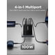 thumbnail image 2 of Cargador Lenovo 100W USB C de 4 puertos de carga rápida negro GaN, 2 of 8