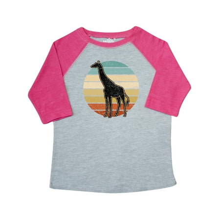 

Inktastic Giraffe African Animal Retro Sunset Gift Toddler Boy or Toddler Girl T-Shirt