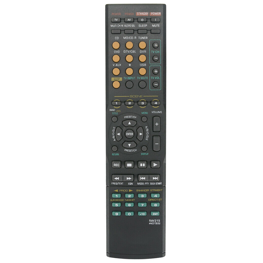 Telecomando Universale Di Ricambio RAV315 Per Ricevitore AV Yamaha – Sostituisce Rx-v461, Htr-6040, Htr-6050