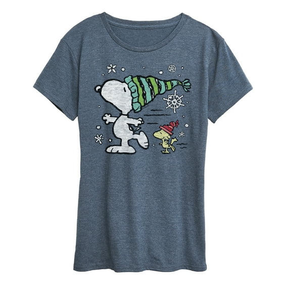 Peanuts - Snoopy Woodstock Skate - Women's Short Sleeve Graphic T-Shirt