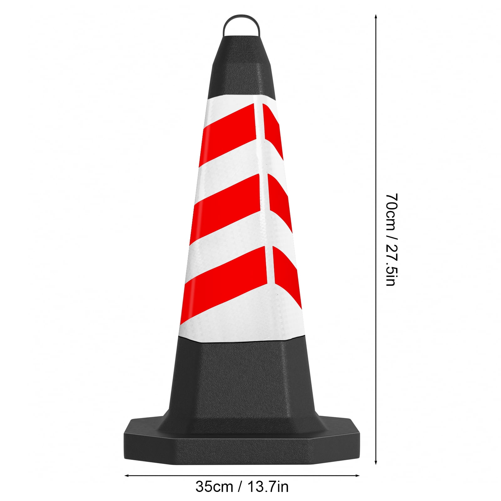 8 Pack 28" Red & White Training Cones, Heavy Duty PVC Sports Marker Cones with Weighted Base, Stackable Agility Cones for Soccer, Football & Speed Drills