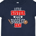 thumbnail image 4 of Inktastic Little Sister and Biggest Fan Baseball Glove and Bat Girls Baby T-Shirt, 4 of 5