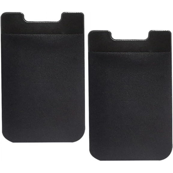 2pcs Cell Phone Card Holder Pocket Cell Phone Wallet Credit Card Id Case Pouch Sleeve Adhesive Stick-on Phone Card Holder