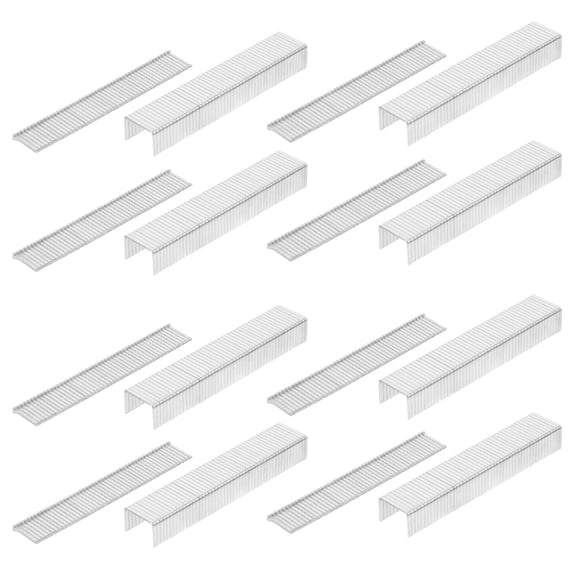 SHOWERORO 2000Ud Grapas Estándar De Metal Plateadas Para Oficina En Casa Y Trabajos De Bricolaje