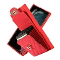 thumbnail image 2 of Nalacover Crossbody Wallet Case for Samsung S22 Ultra, [6 Card Slots] Leather Purse Phone Case Luxury Buckle Closure Card Holder Shoulder Strap Handbag Case Women for Samsung Galaxy S22 Ultra, Red, 2 of 11