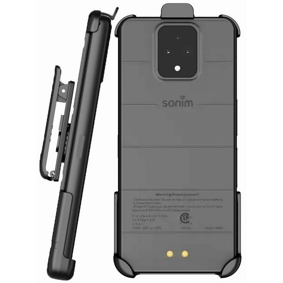Holster for Sonim XP Pro 5G, Nakedcellphone [Rotating/Ratchet] Belt Clip Holder Case with Secure Latch for X800 Phone (2024) - Black
