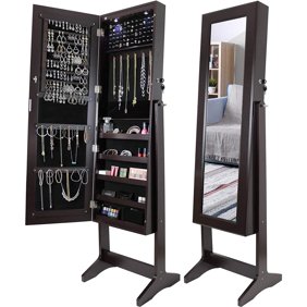 Songmics 5 3 D Deepened Jewelry Cabinet Armoire For Bulky Jewelry